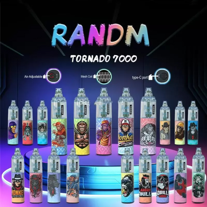 favouritevape.com RandM Tornado 7K(7000) Puffs 14ml E-liquid 850mAh Battery 2% 5% Nicotine Rechargeable (type-C) Disposable Vape