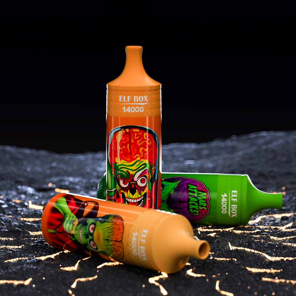 favouritevape.com ELF BOX RGB 14k(14000) Puffs 0% 2% 3% 5% Nicotine 25ml e-liquid RGB-Light Lanyard Disposable Vape Pen