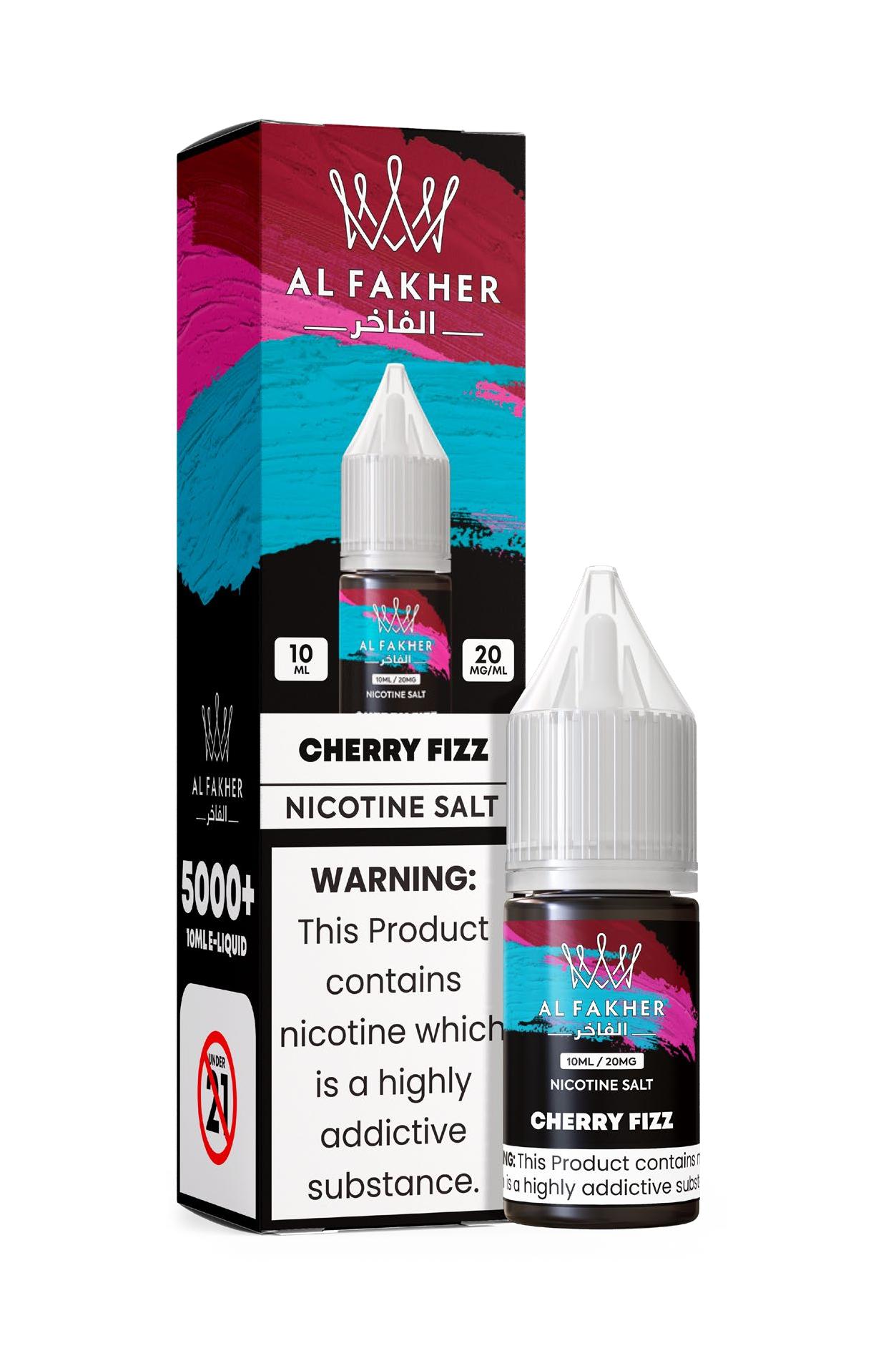 favouritevape.com Cherry Fizz 20MG Strengths 10ML 5000+ Nic Salt E-LIQUIDS by Al Fakher