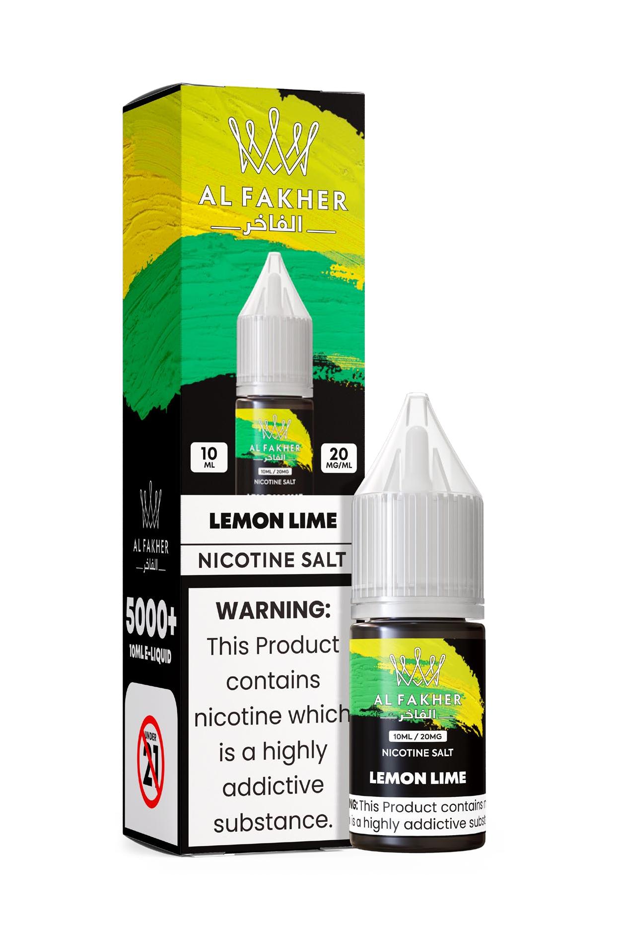 favouritevape.com Lemon Lime 20MG Strengths 10ML 5000+ Nic Salt E-LIQUIDS by Al Fakher