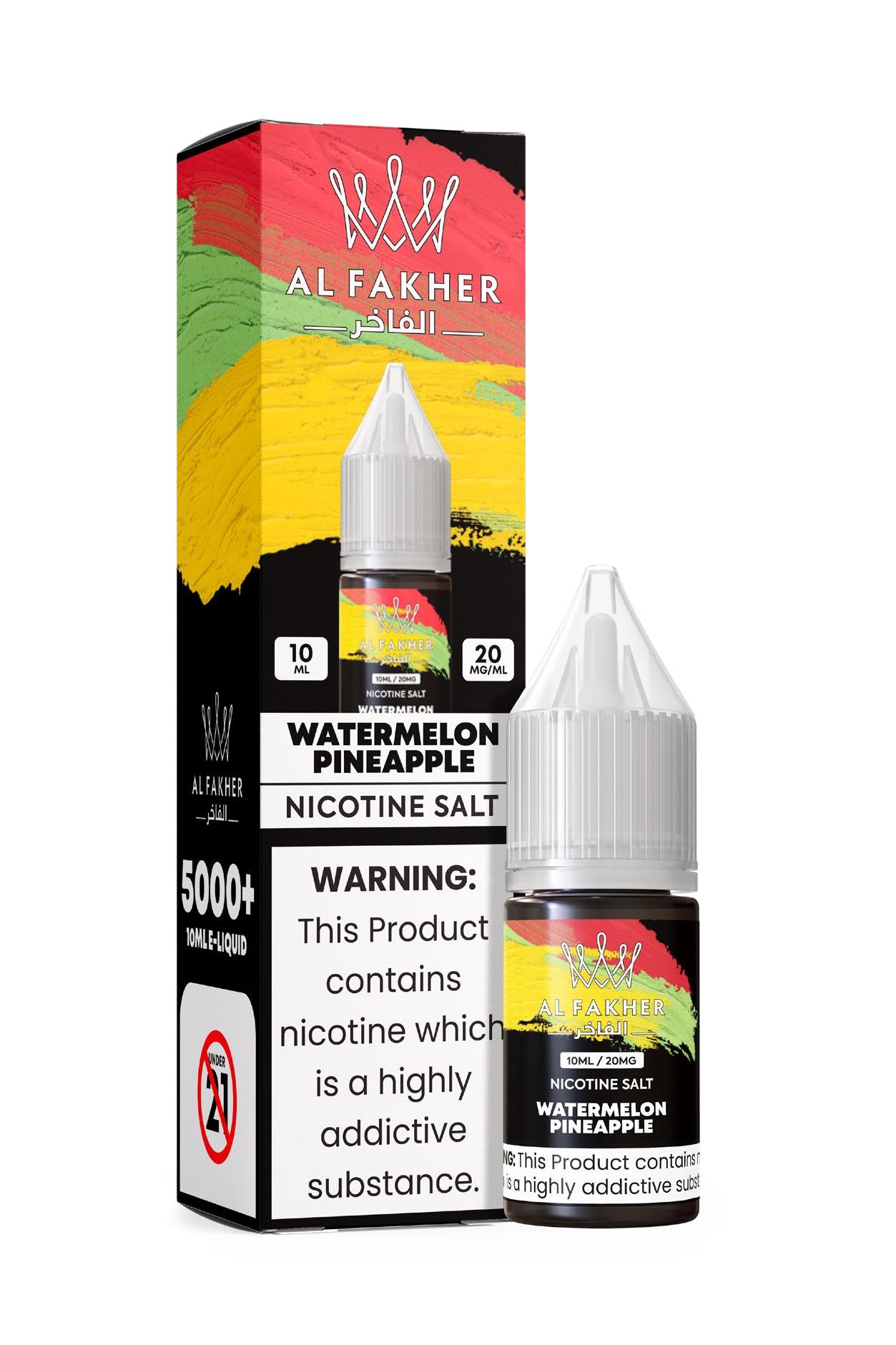 favouritevape.com Watermelon Pineapple 20MG Strengths 10ML 5000+ Nic Salt E-LIQUIDS by Al Fakher