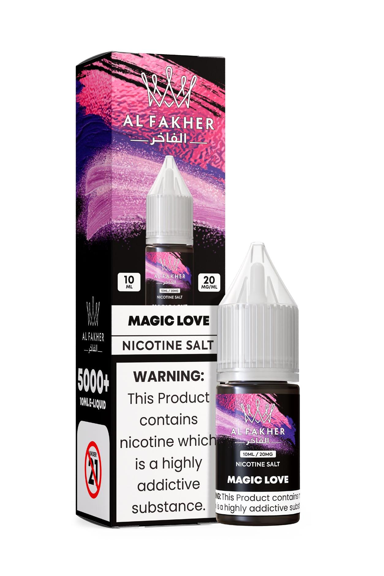 favouritevape.com MAGIC LOVE 20MG Strengths 10ML Bottles 5000+ Nic Salt E-LIQUIDS by Al Fakher